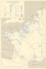 German Army Dispositions, dawn 6th June 1944. D-Day Normandy landings 1962 map