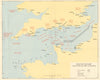D-Day Operation Neptune June 1944. Convoy routes. Naval covering forces 1962 map