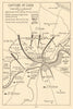 Capture of Caen 7-9 July 1944. Operation Overlord. Invasion of Normandy 1962 map