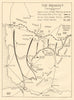 Operation Cobra 24-31 July 1944 Cotentin Normandy American 1st Army 1962 map