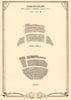 Ambassadors Theatre, Charing Cross Road, London. Vintage seating plan 1953