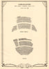 Ambassadors Theatre, Charing Cross Road, London. Vintage seating plan 1953