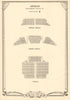 Apollo Theatre, Shaftesbury Avenue, London. Vintage seating plan 1953 print