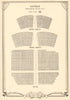 Saville Theatre, Shaftesbury Ave Odeon Covent Garden. Vintage seating plan 1953