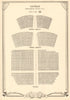 Saville Theatre, Shaftesbury Ave Odeon Covent Garden. Vintage seating plan 1953