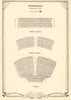 Whitehall Theatre (Trafalgar Studios), Tra. Square. Vintage seating plan 1953