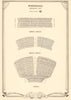 Whitehall Theatre (Trafalgar Studios), Tra. Square. Vintage seating plan 1953