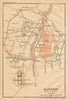 Jerash antique town city plan. Jordan 1912 old vintage map chart