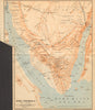 Sinai Peninsula, Egypt. Gulfs of Aqaba & Suez. Sharm el-Sheikh Eilat 1912 map
