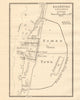 Caesarea antique town city plan. Medieval & Roman towns. Israel. SMALL 1912 map
