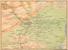 Damascus & environs. Syria 1912 old antique vintage map plan chart