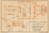Acropolis of Baalbek. Ba'albek. Lebanon 1912 old antique map plan chart