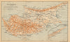 The island of Cyprus 1912 old antique vintage map plan chart