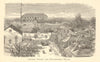 George Street and Government House, NASSAU, BAHAMAS 1891 old antique print