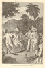 A Festival in Slavery Days, NASSAU, BAHAMAS 1891 old antique print picture