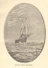 Nassau Mail Steamer. BAHAMAS' 1891 old antique vintage print picture