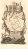 TIPPERARY antique county map by PERROT. Munster 1824 old chart