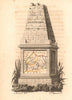 LONGFORD & WEST MEATH (WESTMEATH) antique county map by PERROT. Leinster 1824
