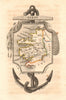 KERRY antique county map by PERROT. Munster 1824 old plan chart