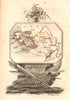 GALWAY antique county map by PERROT. Connaught 1824 old plan chart