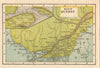 Antique miniature province map of Quebec by K.L. Armstrong 1891 old