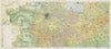 Carta Utilizzazione Suolo 6 Soil use. Ferrara Modena Parma Padova 1965 old map