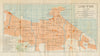 'Chefoo'. Yantai antique city town plan. China 1924 old map chart