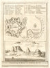 'Vûe du Cap de Bonne-Espérance'. Cape Town & Table Bay. BELLIN/SCHLEY 1747 map