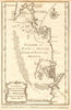 'Coste Occidentale d’Afrique'. Bay of Arguin, Mauritania. BELLIN/SCHLEY 1747 map