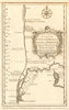 'Partie de la Coste d'Afrique'. Southern Mauritania BELLIN/SCHLEY 1747 old map