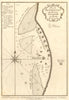 'Plan du Portendic, appellé aussi…' Portendick Mauritania BELLIN/SCHLEY 1747 map