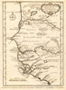 'Rivières de Sanaga & Gambra'. Senegal Gambia rivers. BELLIN/SCHLEY 1747 map
