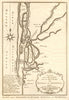 'Carte de I'Entrée de la Rivière de Sanaga ou Senegal'. BELLIN/SCHLEY 1747 map