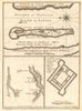 River Senegal estuary Isle St. Louis. Fort St. Joseph. BELLIN/SCHLEY 1747 map