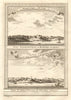 Ghana. Fort Batenstein at Butre. Fort San Sebastian at Shama. SCHLEY 1747