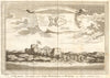 'Vue Sud-Ouest du Fort de Winnebra ou Wimbra'. Fort Winneba, Ghana. SCHLEY 1747