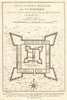 'Plan du Fort Anglois de Commendo'. Fort Komenda, Ghana. BELLIN/SCHLEY 1748 map