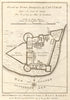 'Fort Anglois de Cap Corse'. Cape Coast Castle, Ghana BELLIN/SCHLEY 1748 map