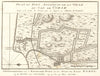Cap de Corse'. Cape Coast Castle town city plan, Ghana. BELLIN/SCHLEY 1748 map