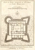 'Fort Anglois de Juida ou Fort Williams'. Ouidah, Benin. BELLIN/SCHLEY 1748 map