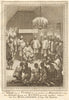 King of Kongo (probably Alvaro VI), audience with the Dutch. Congo. SCHLEY 1748
