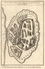 'I'Isle et Ville de Quilloa'. Kilwa island, Tanzania. BELLIN/SCHLEY 1748 map