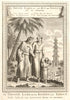 'Le Grand Lama'. Tibet. Dalai Lama & Han, King of Tangut. SCHLEY 1749 print