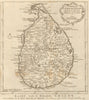 'Carte de l’lsle de Ceylan'. Sri Lanka. Island of Ceylon. BELLIN/SCHLEY 1755 map