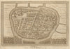 'Judia, Capitale de Siam'. Thailand. Ayutthaya city plan. BELLIN/SCHLEY 1755 map