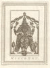 'Wischtnu'. India. Vishnu. Hindu deity god. SCHLEY 1755 old antique print