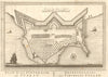 'Plan de la Forteresse de Coylan'. Kollam, Kerala. BELLIN/SCHLEY 1755 old map