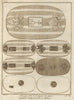 Japanese gold and silver coins. SCHLEY 1755 antique vintage print picture