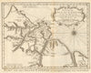 'Carte de I’Isle de Caienne'. Cayenne, French Guiana. BELLIN/SCHLEY 1757 map