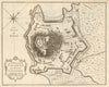 'La ville de Cayenne'. French Guiana. Town city plan. BELLIN / SCHLEY 1757 map
